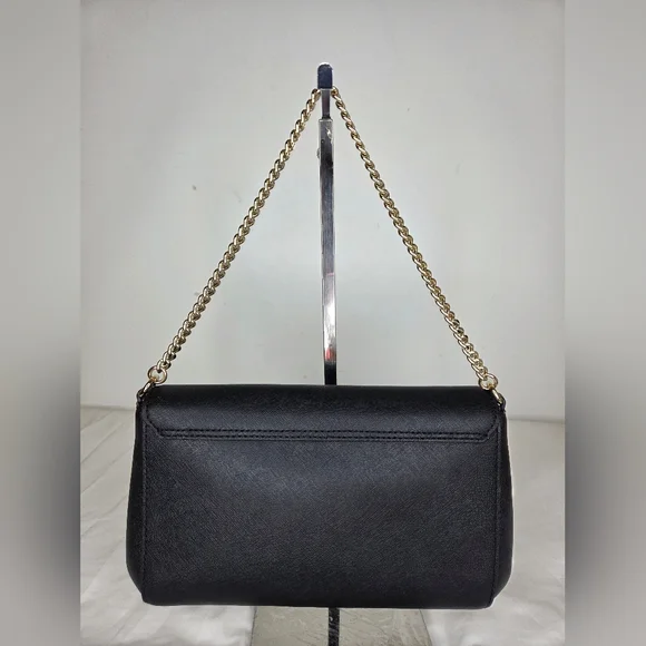 Kate Spade New York Black Shoulder Bag with Gold Chain – - Picture 3 of 15